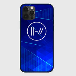 Чехол iPhone 12 Pro Max Twenty One Pilots blue poly