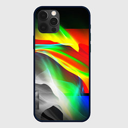 Чехол для iPhone 12 Pro Max Текстура краски, цвет: 3D-черный