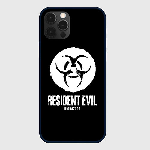 Чехол iPhone 12 Pro Max Resident Evil umbrella corp logo / 3D-Черный – фото 1