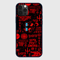 Чехол iPhone 12 Pro Max Twenty one pilots pattern rock steel