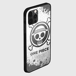 Чехол для iPhone 12 Pro Max One Piece - white gradient, цвет: 3D-черный — фото 2