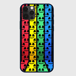 Чехол iPhone 12 Pro Max Marshmello neon music dj