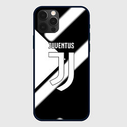 Чехол для iPhone 12 Pro Max Juventus geometry steel, цвет: 3D-черный