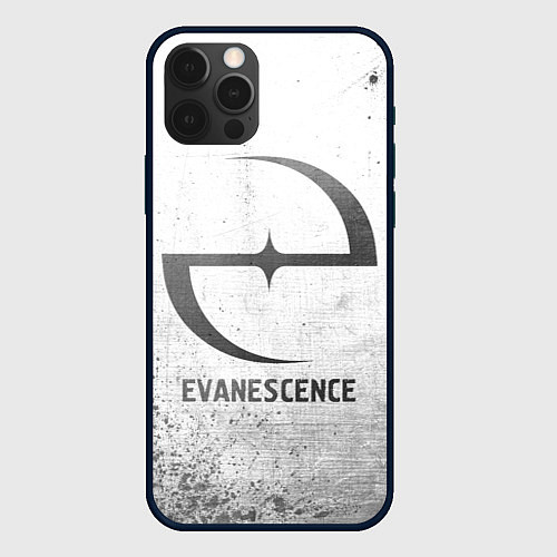 Чехол iPhone 12 Pro Max Evanescence - white gradient / 3D-Черный – фото 1