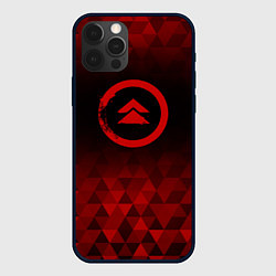 Чехол iPhone 12 Pro Max Ghost of Tsushima red poly