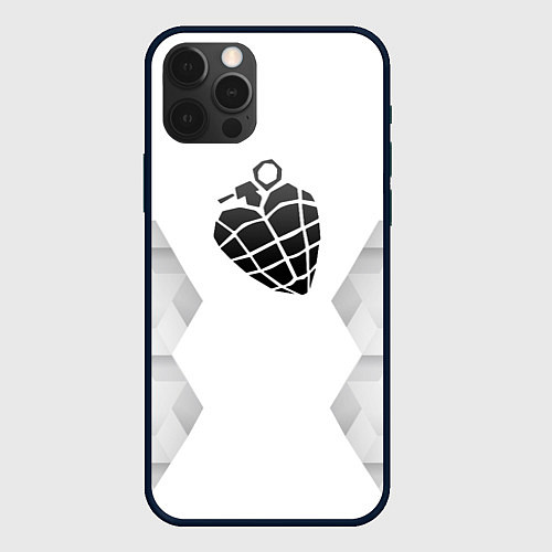 Чехол iPhone 12 Pro Max Green Day white poly / 3D-Черный – фото 1