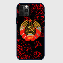 Чехол iPhone 12 Pro Max СССР паттерн стиль