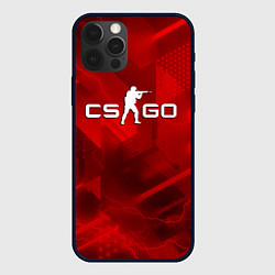 Чехол для iPhone 12 Pro Max CSGO абстракция, цвет: 3D-черный