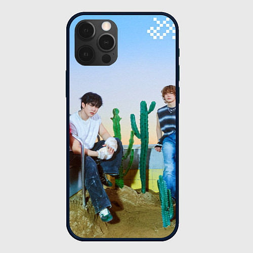 Чехол iPhone 12 Pro Max ATE Stray Kids Bang Chan I N Lee Know Changbin / 3D-Черный – фото 1