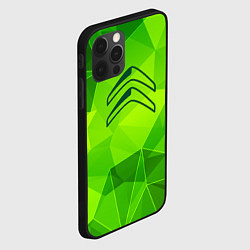 Чехол для iPhone 12 Pro Max Citroen green poly, цвет: 3D-черный — фото 2