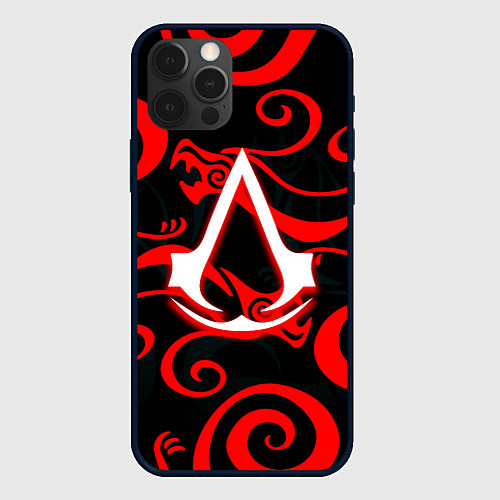 Чехол iPhone 12 Pro Max Assassins Creed Shadows / 3D-Черный – фото 1