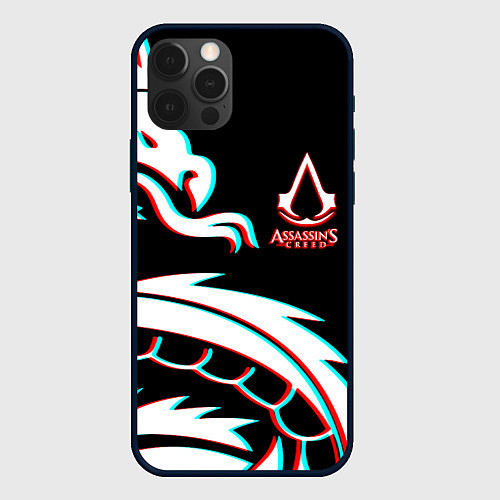 Чехол iPhone 12 Pro Max Assassins Creed Shadows game / 3D-Черный – фото 1