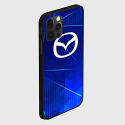 Чехол для iPhone 12 Pro Max Mazda blue poly, цвет: 3D-черный — фото 2