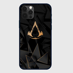 Чехол для iPhone 12 Pro Max Assassins Creed golden poly, цвет: 3D-черный