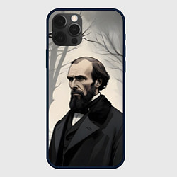 Чехол iPhone 12 Pro Max Достоевский зимняя аллея