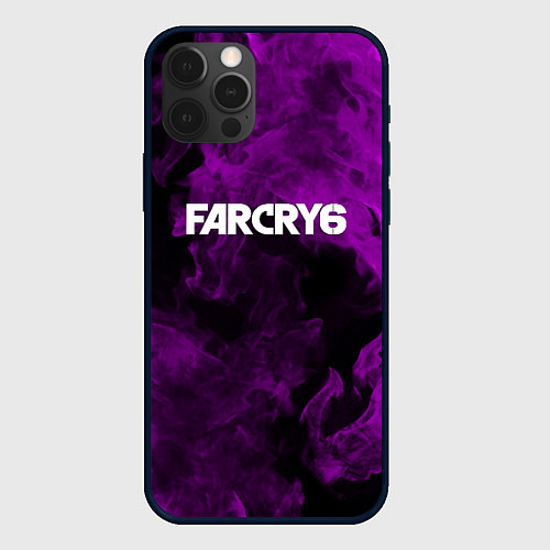 Чехол iPhone 12 Pro Max Farcry neon fire / 3D-Черный – фото 1