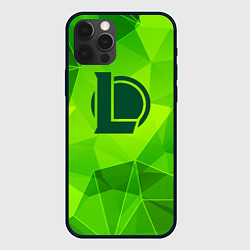 Чехол iPhone 12 Pro Max League of Legends green poly