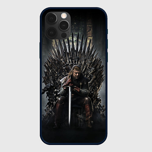 Чехол iPhone 12 Pro Max Нед Игра престолов / 3D-Черный – фото 1