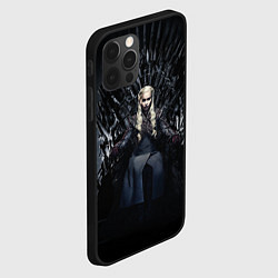 Чехол для iPhone 12 Pro Max Дейнерис Таргариен игра престолов, цвет: 3D-черный — фото 2