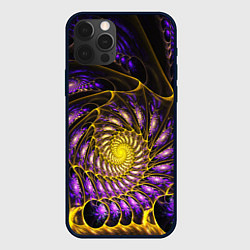 Чехол iPhone 12 Pro Max Fractal illusion steel