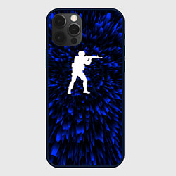 Чехол iPhone 12 Pro Max Counter Strike blue energy