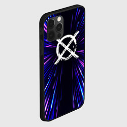 Чехол для iPhone 12 Pro Max CreepyPasta neon energy, цвет: 3D-черный — фото 2