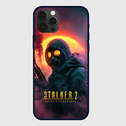 Чехол для iPhone 12 Pro Max Stalker 2 радиоактивный фон, цвет: 3D-черный