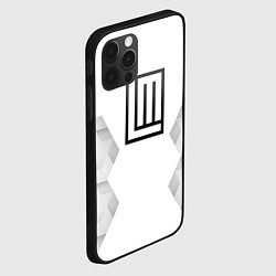 Чехол для iPhone 12 Pro Max Lindemann white poly, цвет: 3D-черный — фото 2