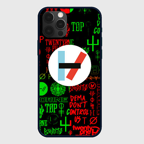 Чехол iPhone 12 Pro Max Twenty one pilots music steel / 3D-Черный – фото 1