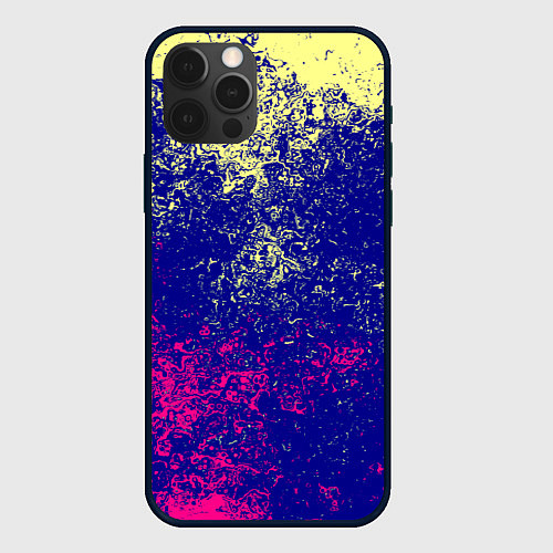 Чехол iPhone 12 Pro Max Брызги красок фильтр / 3D-Черный – фото 1
