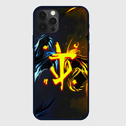 Чехол iPhone 12 Pro Max Doom logo monster