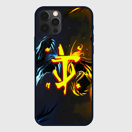 Чехол iPhone 12 Pro Max Doom logo monster / 3D-Черный – фото 1