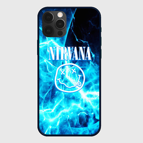 Чехол iPhone 12 Pro Max Nirvana electro / 3D-Черный – фото 1