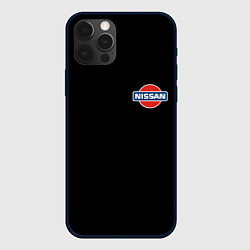 Чехол iPhone 12 Pro Max Nissan logo steel