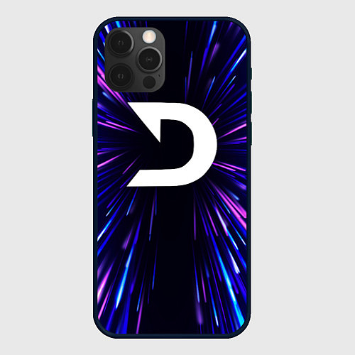 Чехол iPhone 12 Pro Max Deadlock neon energy / 3D-Черный – фото 1