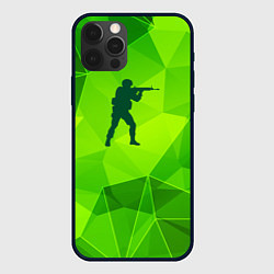 Чехол iPhone 12 Pro Max Counter Strike green poly