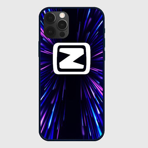 Чехол iPhone 12 Pro Max Zotye neon energy / 3D-Черный – фото 1