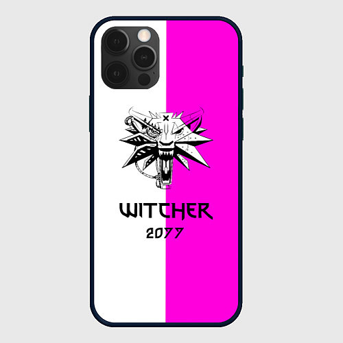Чехол iPhone 12 Pro Max The Witcher line / 3D-Черный – фото 1