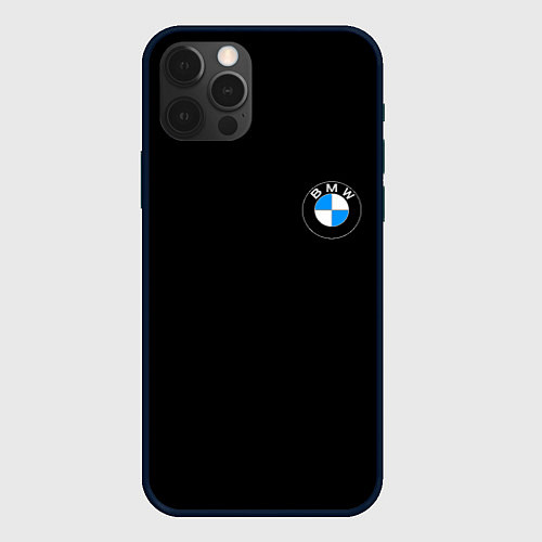 Чехол iPhone 12 Pro Max BMW auto logo / 3D-Черный – фото 1