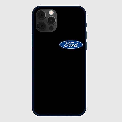 Чехол iPhone 12 Pro Max FORD logo auto / 3D-Черный – фото 1