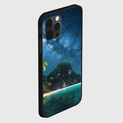 Чехол для iPhone 12 Pro Max Island beach, цвет: 3D-черный — фото 2