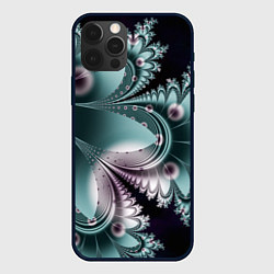 Чехол для iPhone 12 Pro Max Фракталы узорный стиль, цвет: 3D-черный