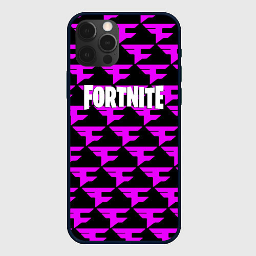 Чехол iPhone 12 Pro Max Fortnite faze clan / 3D-Черный – фото 1