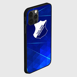 Чехол для iPhone 12 Pro Max Hoffenheim blue poly, цвет: 3D-черный — фото 2