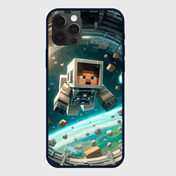 Чехол iPhone 12 Pro Max An astronaut in outer space - Minecraft