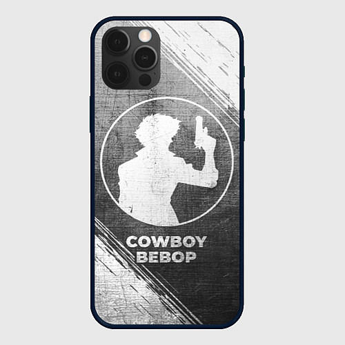 Чехол iPhone 12 Pro Max Cowboy Bebop - grey gradient / 3D-Черный – фото 1