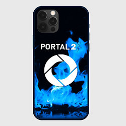 Чехол iPhone 12 Pro Max Portal 2 blue flame