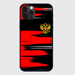 Чехол iPhone 12 Pro Max Россия полосы краски