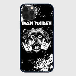 Чехол iPhone 12 Pro Max Iron Maiden рок пес