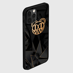 Чехол для iPhone 12 Pro Max Radiohead golden poly, цвет: 3D-черный — фото 2